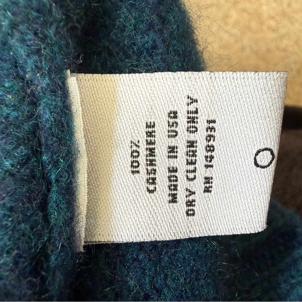 The Elder Statesman marine blue cashmereCrew Neck Sweater - Picture 6 of 8